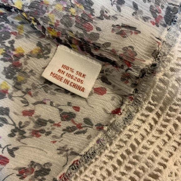 Sundance silk sheer button down blouse - Picture 8 of 9